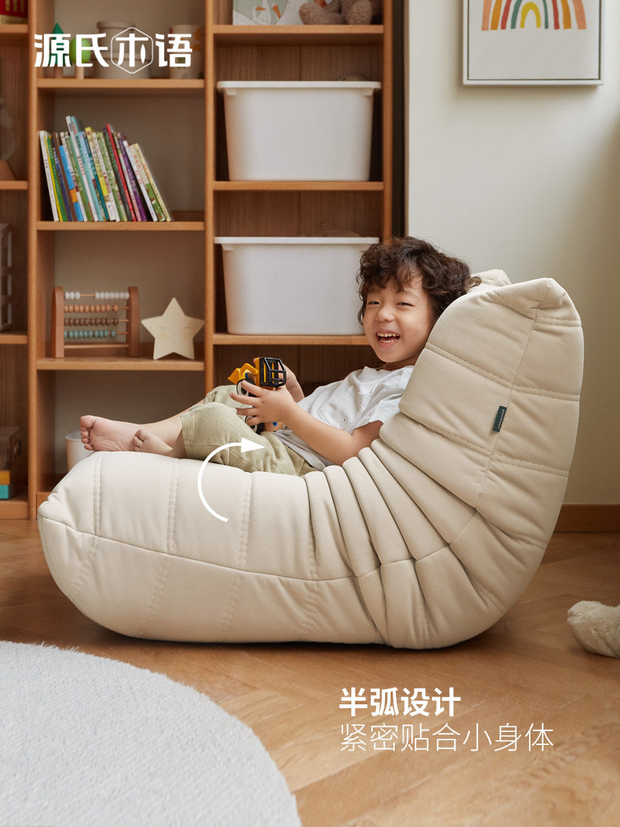 儿童懒人沙发客厅阳台落地休闲躺椅现代简约毛毛虫沙发椅